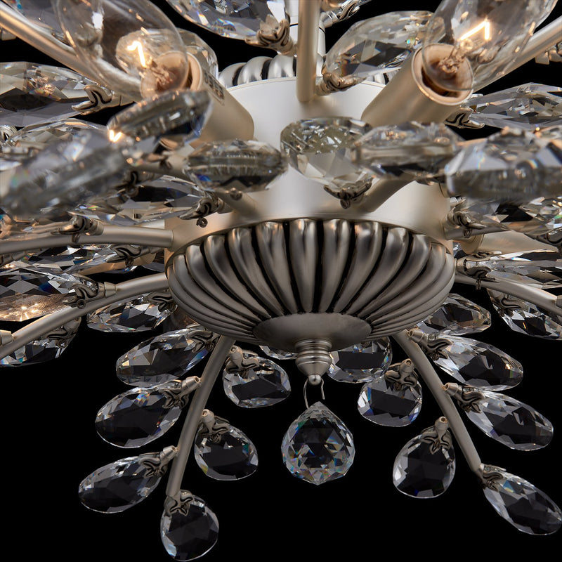 Alloro 8-Light Chandelier in Pewter