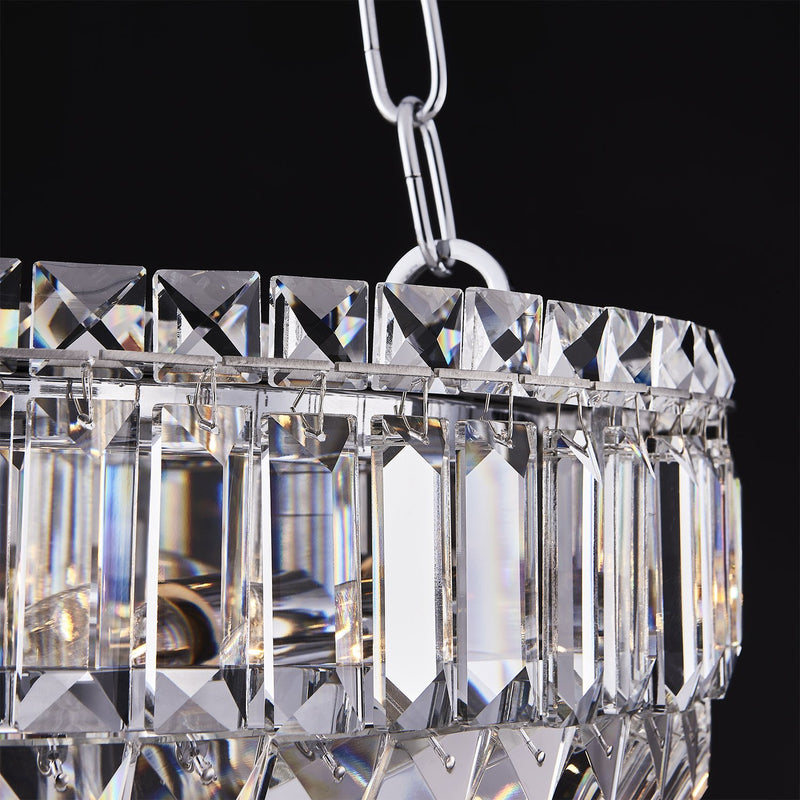 Circolare 5-Light Chandelier in Polished Chrome