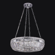 Circolare 8-Light Chandelier in Polished Chrome