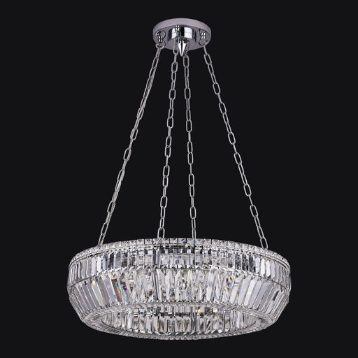 Circolare 8-Light Chandelier in Polished Chrome
