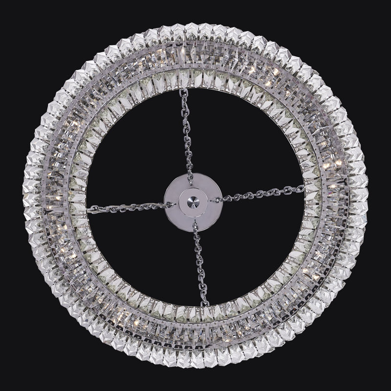 Circolare 8-Light Chandelier in Polished Chrome