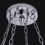Circolare 8-Light Chandelier in Polished Chrome