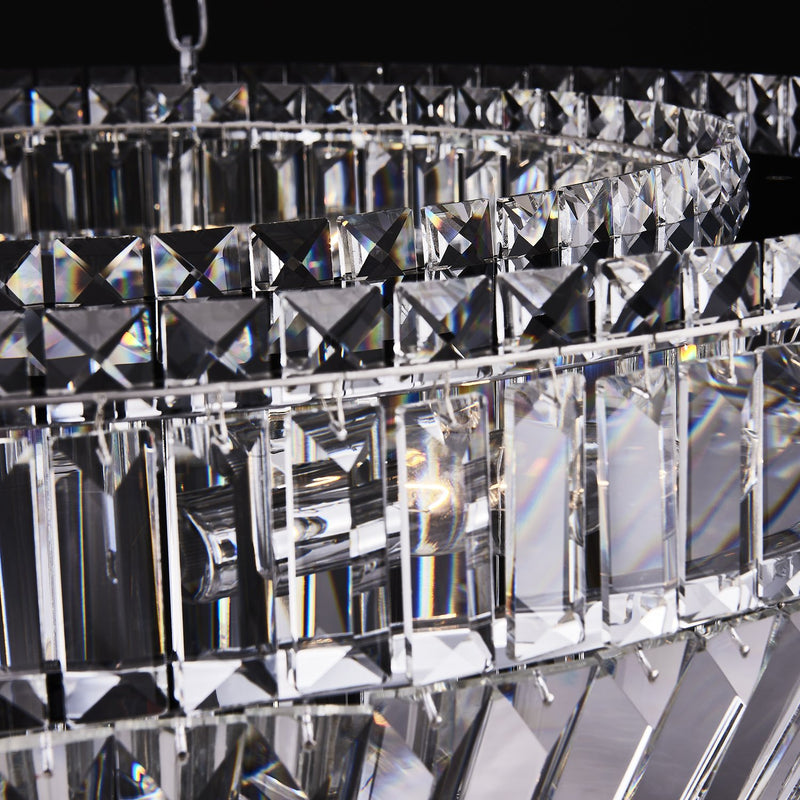 Circolare 8-Light Chandelier in Polished Chrome