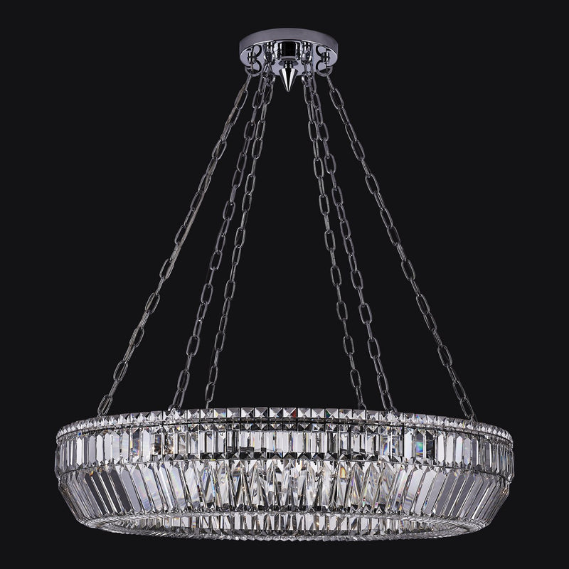 Circolare 12-Light Chandelier in Polished Chrome