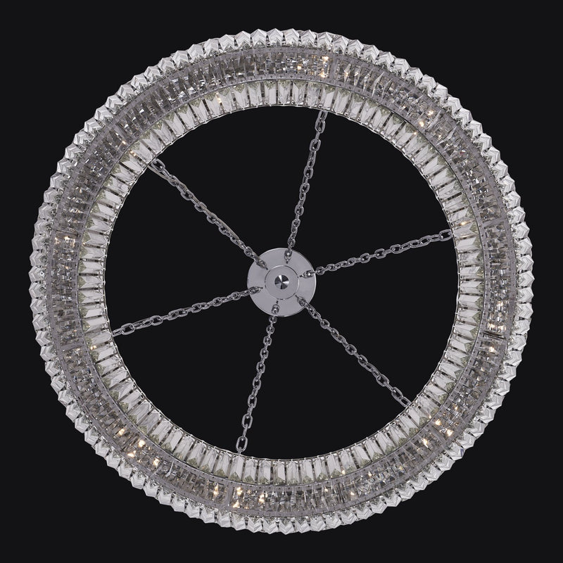Circolare 12-Light Chandelier in Polished Chrome