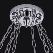 Circolare 12-Light Chandelier in Polished Chrome