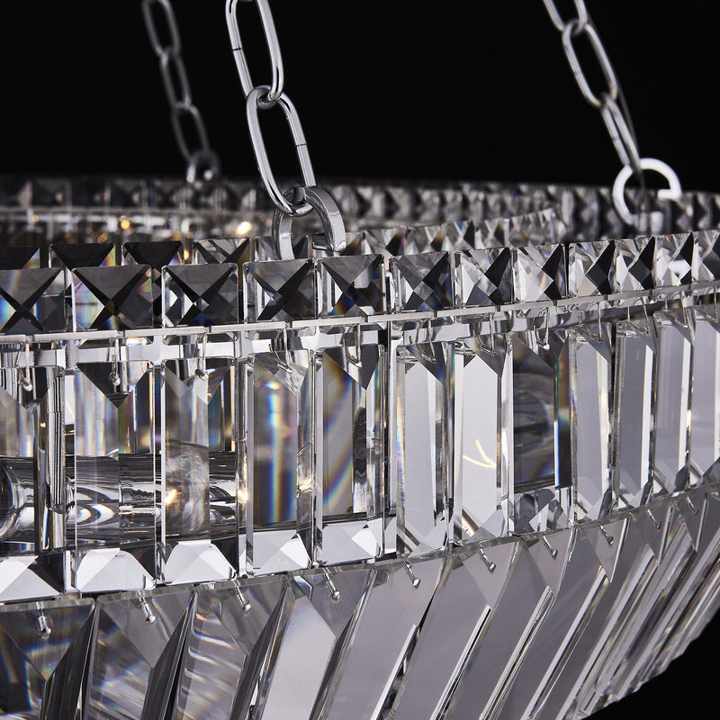 Circolare 12-Light Chandelier in Polished Chrome