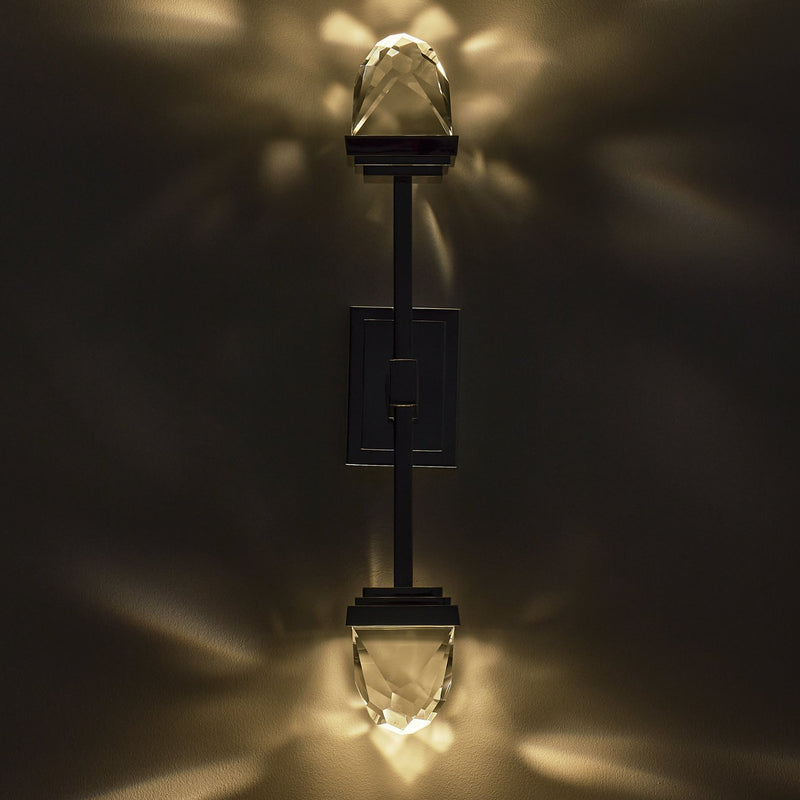 Taglio LED Wall Sconce in Polished Silver