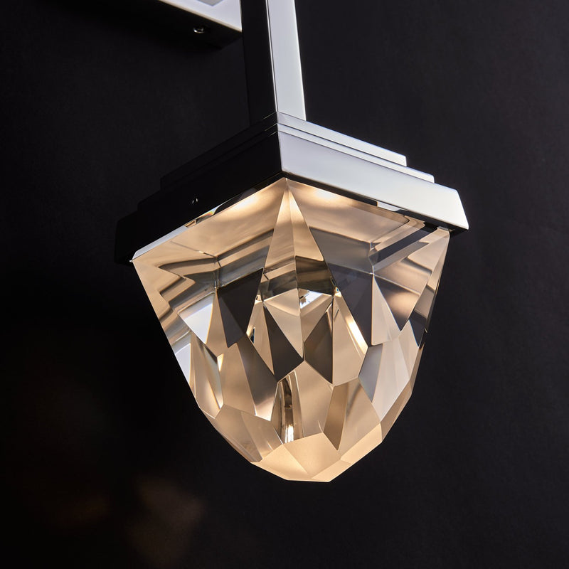 Taglio LED Wall Sconce in Polished Silver