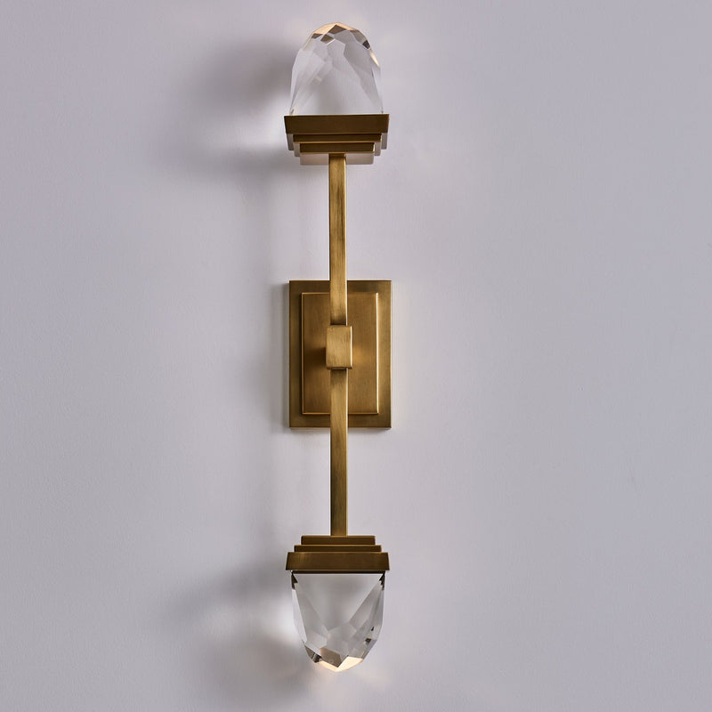 Taglio LED Wall Sconce in True Brass