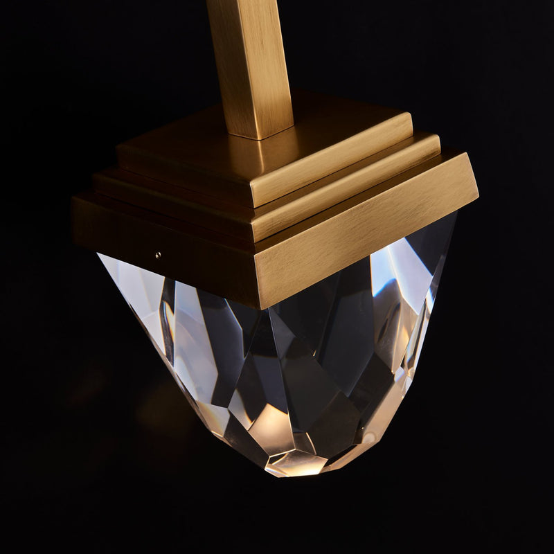 Taglio LED Wall Sconce in True Brass