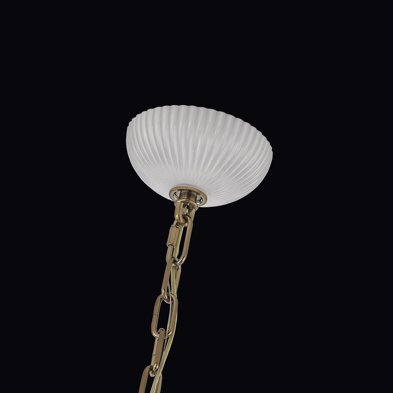 Bianca 6-Light Chandelier in Winter Brass