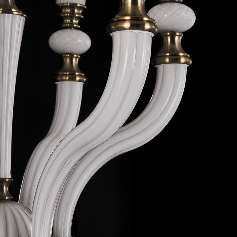 Bianca 6-Light Chandelier in Winter Brass