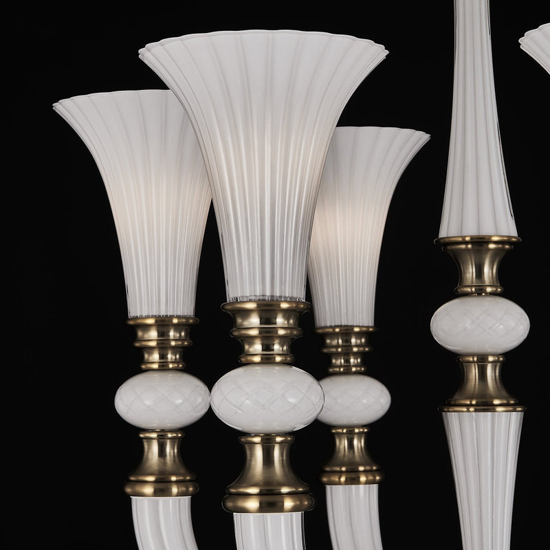 Bianca 6-Light Chandelier in Winter Brass