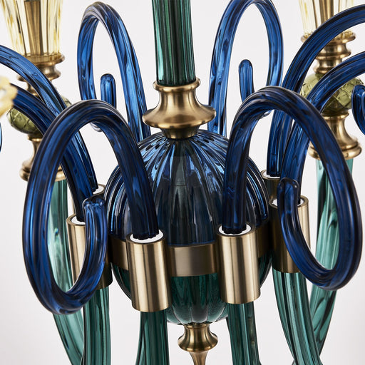 Tinta 8-Light Chandelier in Winter Brass