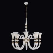 Bianca 8-Light Chandelier in Winter Brass