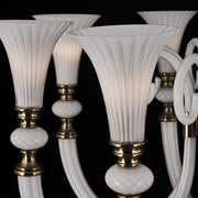 Bianca 8-Light Chandelier in Winter Brass