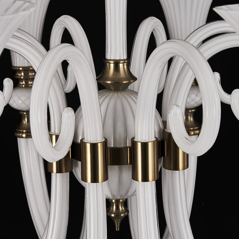 Bianca 8-Light Chandelier in Winter Brass