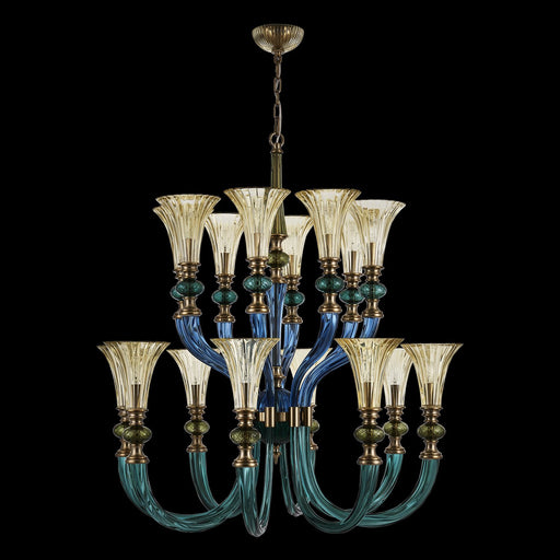 Tinta 16-Light Chandelier in Winter Brass