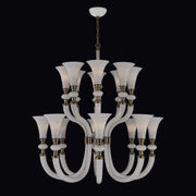 Bianca 16-Light Chandelier in Winter Brass