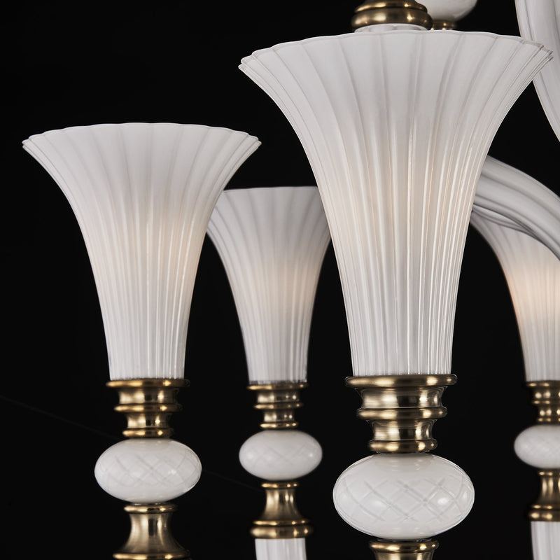 Bianca 16-Light Chandelier in Winter Brass