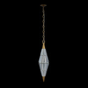 Allungato LED Mini Pendant in True Brass