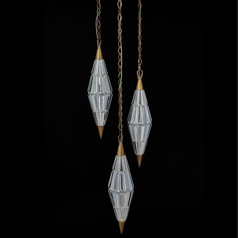 Allungato 24" LED Pendant in True Brass