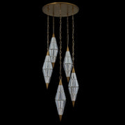 Allungato 30" LED Pendant in True Brass