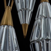 Allungato 30" LED Pendant in True Brass