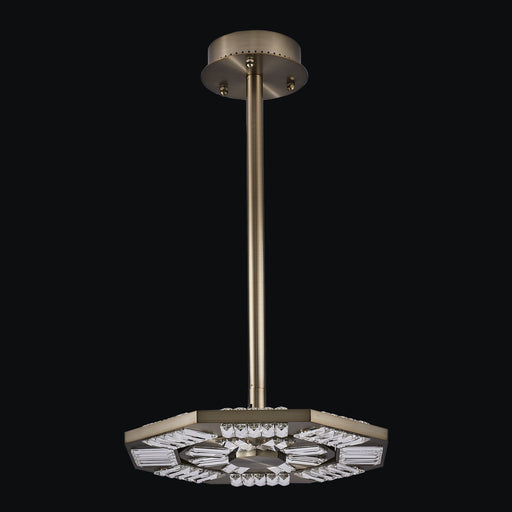 Tempo 20" LED Pendant in Winter Brass