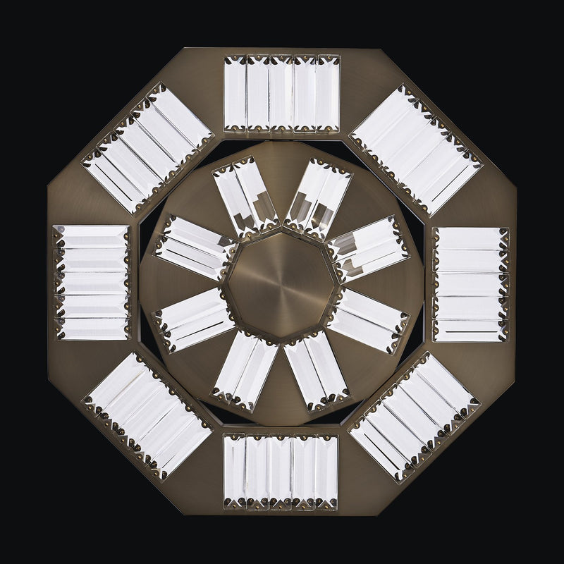 Tempo 20" LED Pendant in Winter Brass