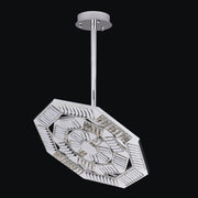 Tempo 28" LED Pendant in Polished Silver