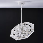 Tempo 28" LED Pendant in Polished Silver