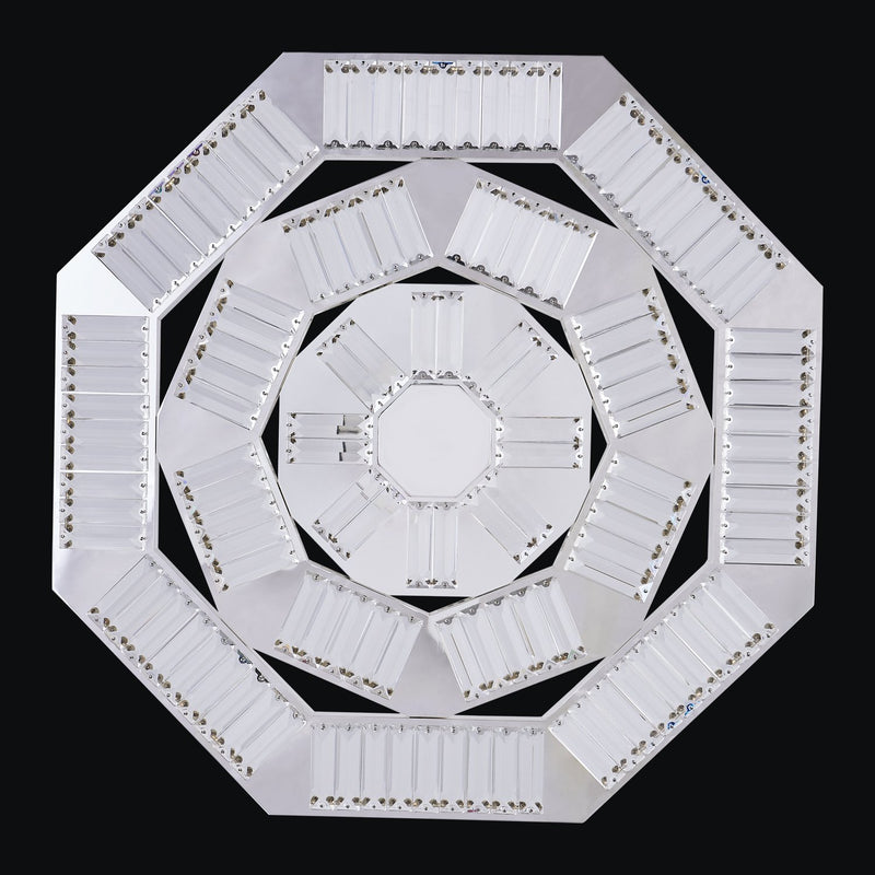 Tempo 28" LED Pendant in Polished Silver