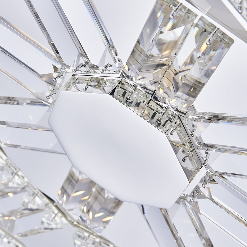 Tempo 28" LED Pendant in Polished Silver