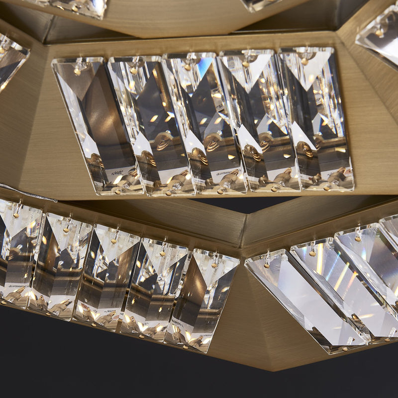 Tempo 28" LED Pendant in Winter Brass