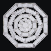 Tempo 38" LED Pendant in Polished Silver