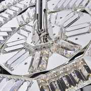 Tempo 38" LED Pendant in Polished Silver
