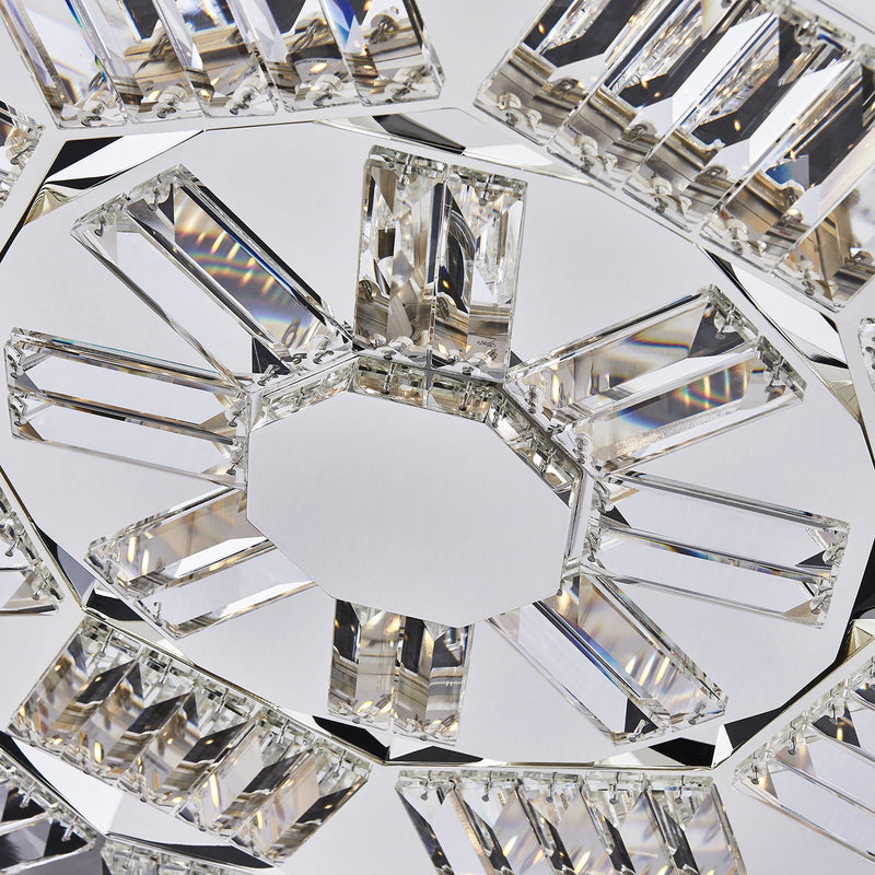 Tempo 38" LED Pendant in Polished Silver
