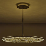 Tempo 38" LED Pendant in Polished Silver