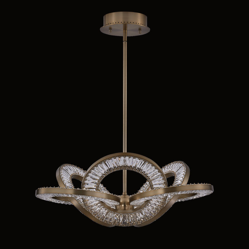 Rotondo LED Pendant in Winter Brass