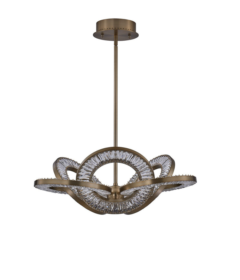 Rotondo LED Pendant in Winter Brass