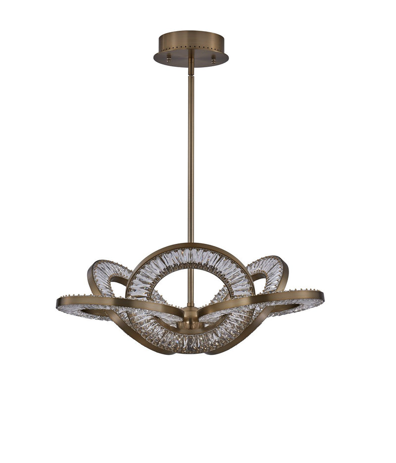 Rotondo LED Pendant in Winter Brass