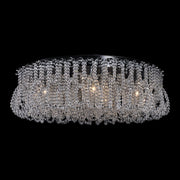 Loop 9-Light Flush Mount in Polished Chrome