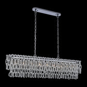 Loop 9-Light Linear Pendant in Polished Chrome
