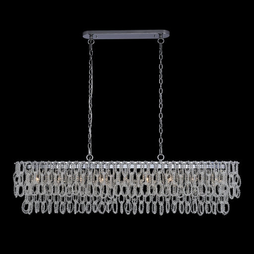 Loop 9-Light Linear Pendant in Polished Chrome