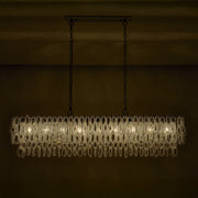 Loop 9-Light Linear Pendant in Polished Chrome