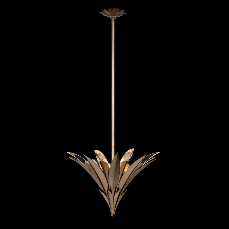 Roche 3-Light LED Pendant in Winter Brass