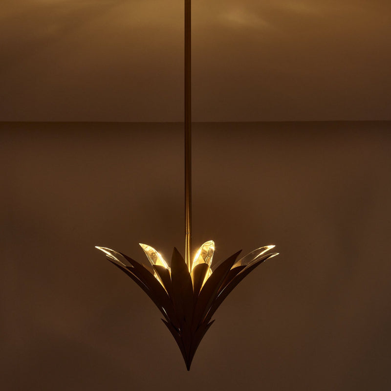 Roche 3-Light LED Pendant in Winter Brass