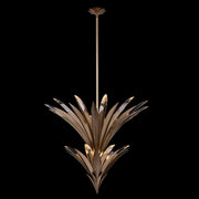 Roche 9-Light LED Chandelier in Winter Brass